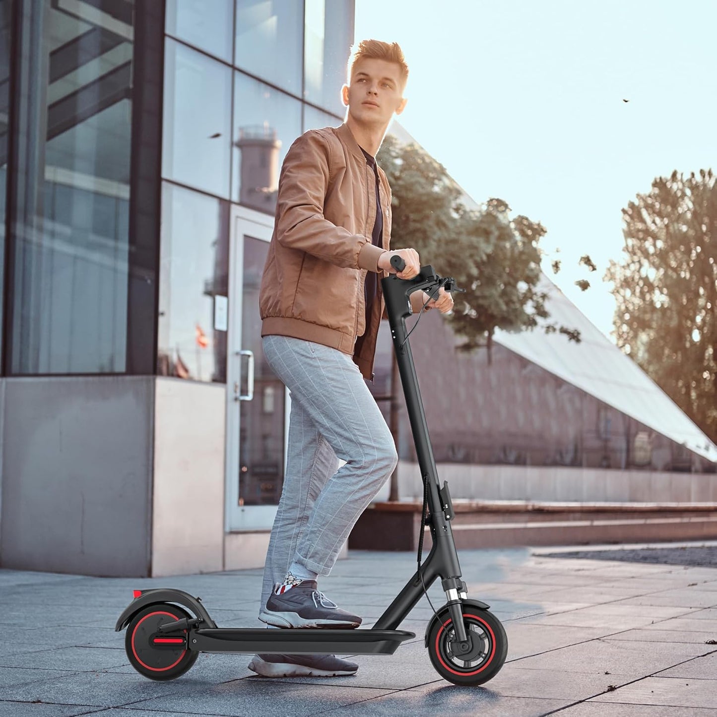 500W Electric Scooter I 28 Mile Folding Commuter E-Scooter encalife