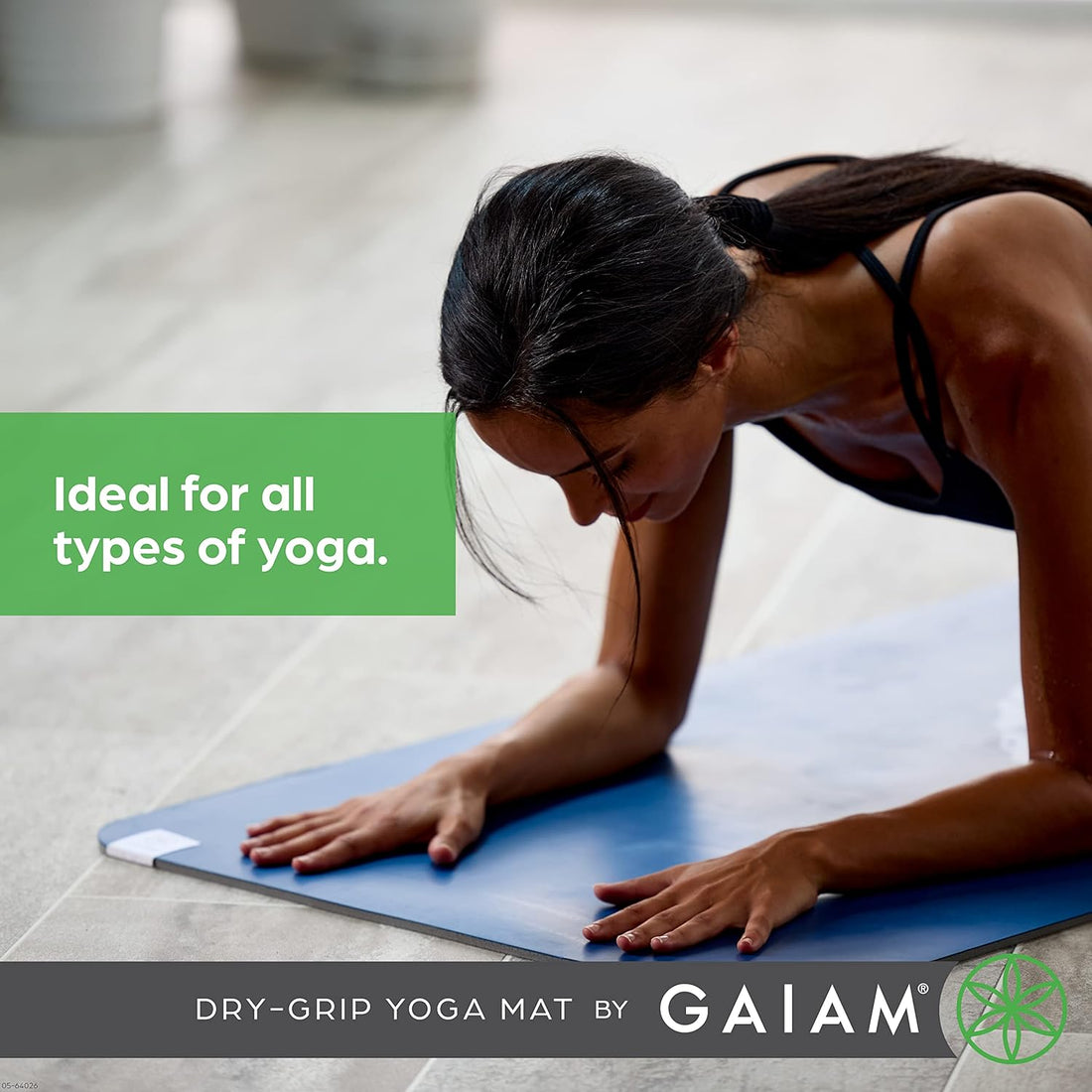 Dry Grip Yoga Mat With Cushioned Support encalife