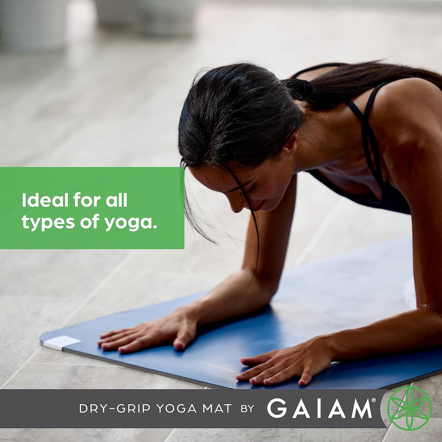 Dry Grip Yoga Mat With Cushioned Support encalife