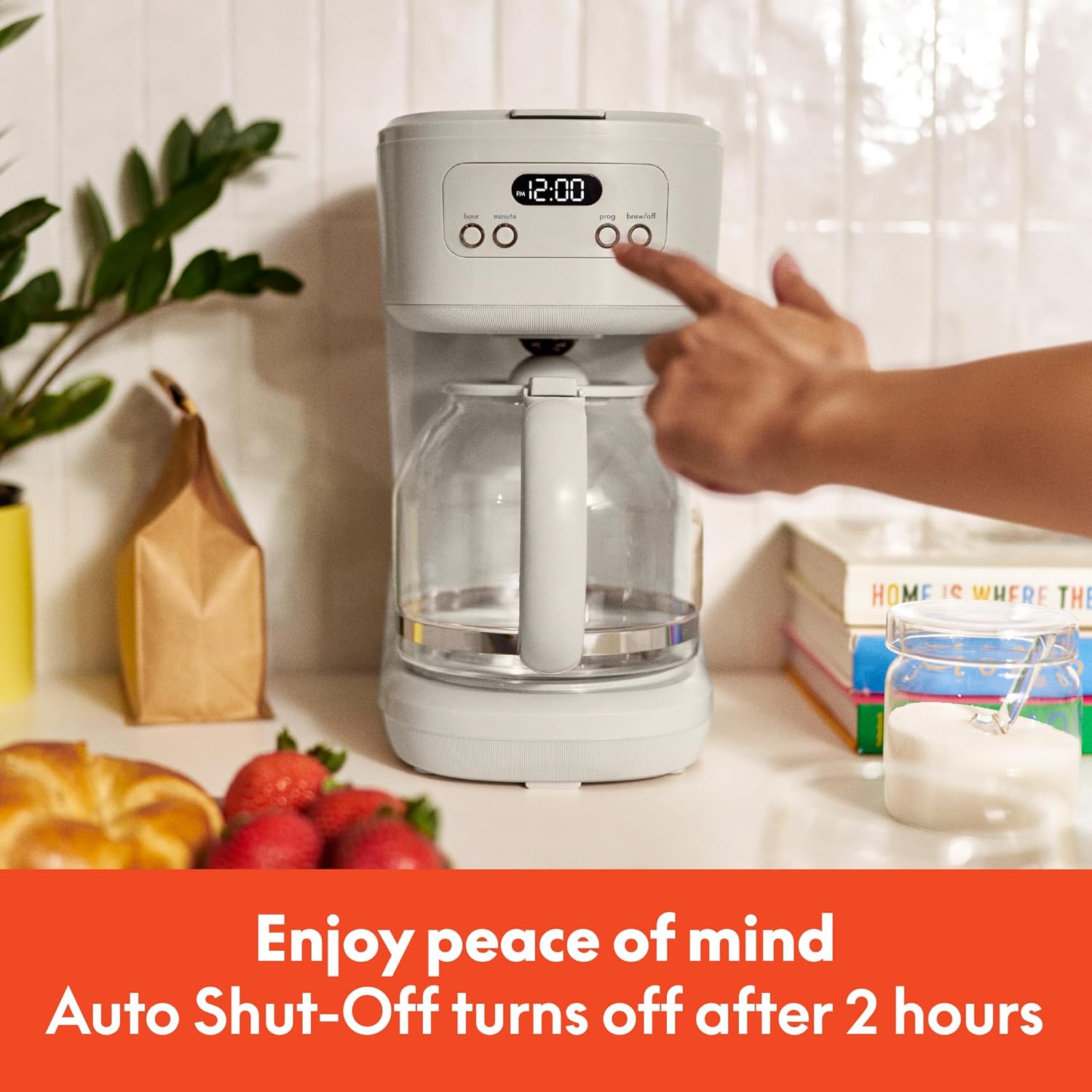 12 Cup Programmable Coffee Maker I  Auto Brew Digital Coffee Machine encalife