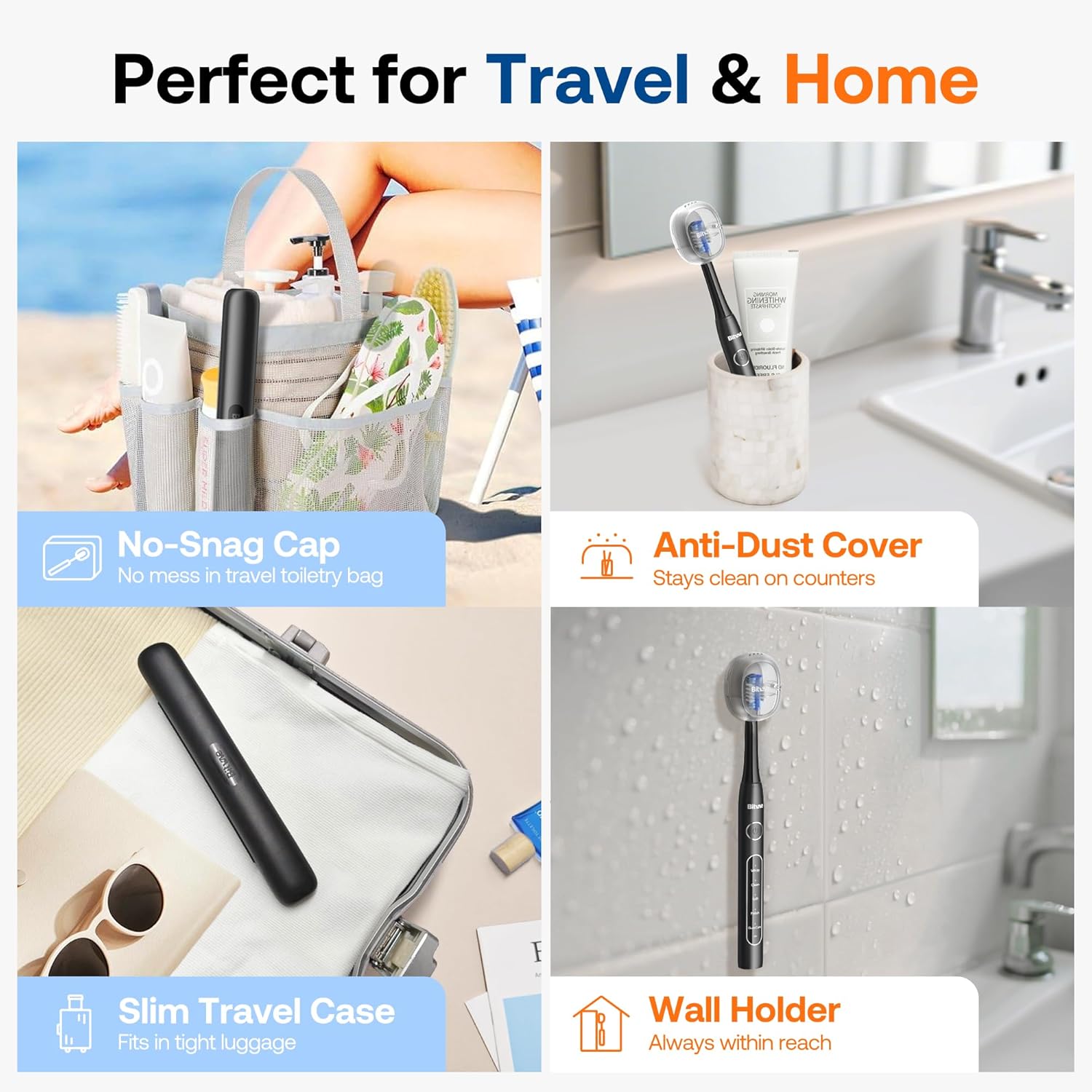 Bitvae ADA Rechargeable Travel Electric Toothbrush encalife