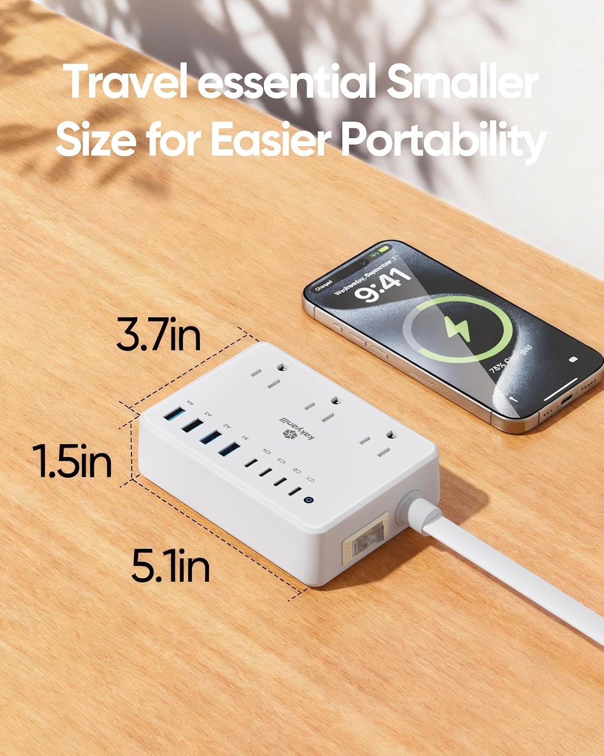 100W 14-in-1 USB-C Surge Protector Power Strip encalife