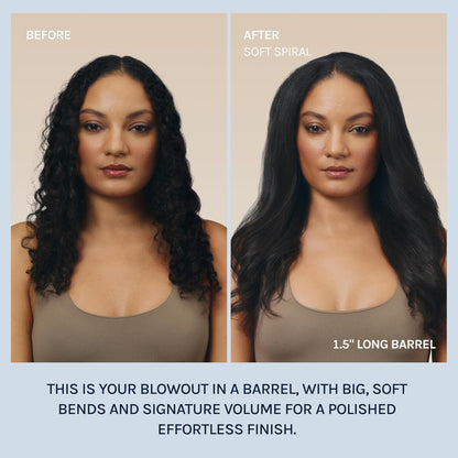 Long Barrel Curling Iron | Bio Ionic Moisture Heat Hair Curler encalife
