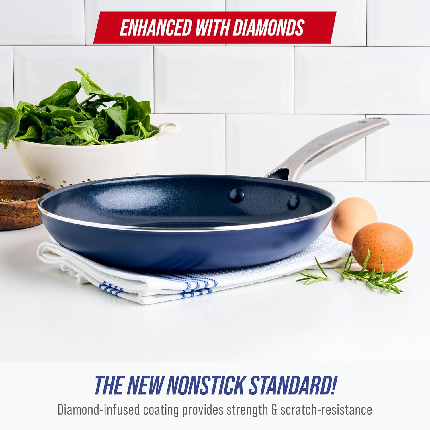 Non-Stick 10-Inch Ceramic Frying Pan encalife