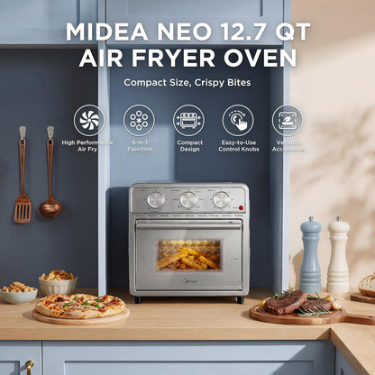 12.7-Quart 6-in-1 Stainless Steel Air Fryer Oven encalife