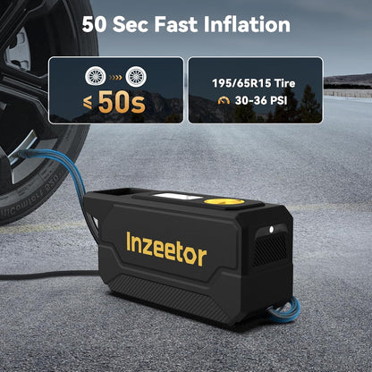 Inzeetor 150PSI Tire Inflator Fast Air Compressor encalife