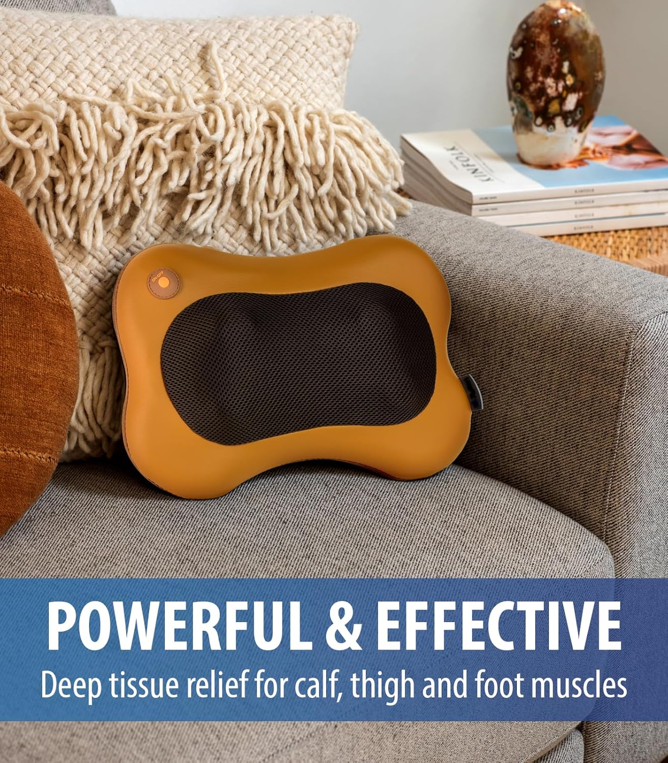 Neck & Back Massager I 3D Shiatsu with Heat encalife