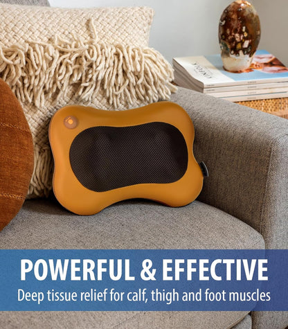 Neck &amp; Back Massager I 3D Shiatsu with Heat encalife