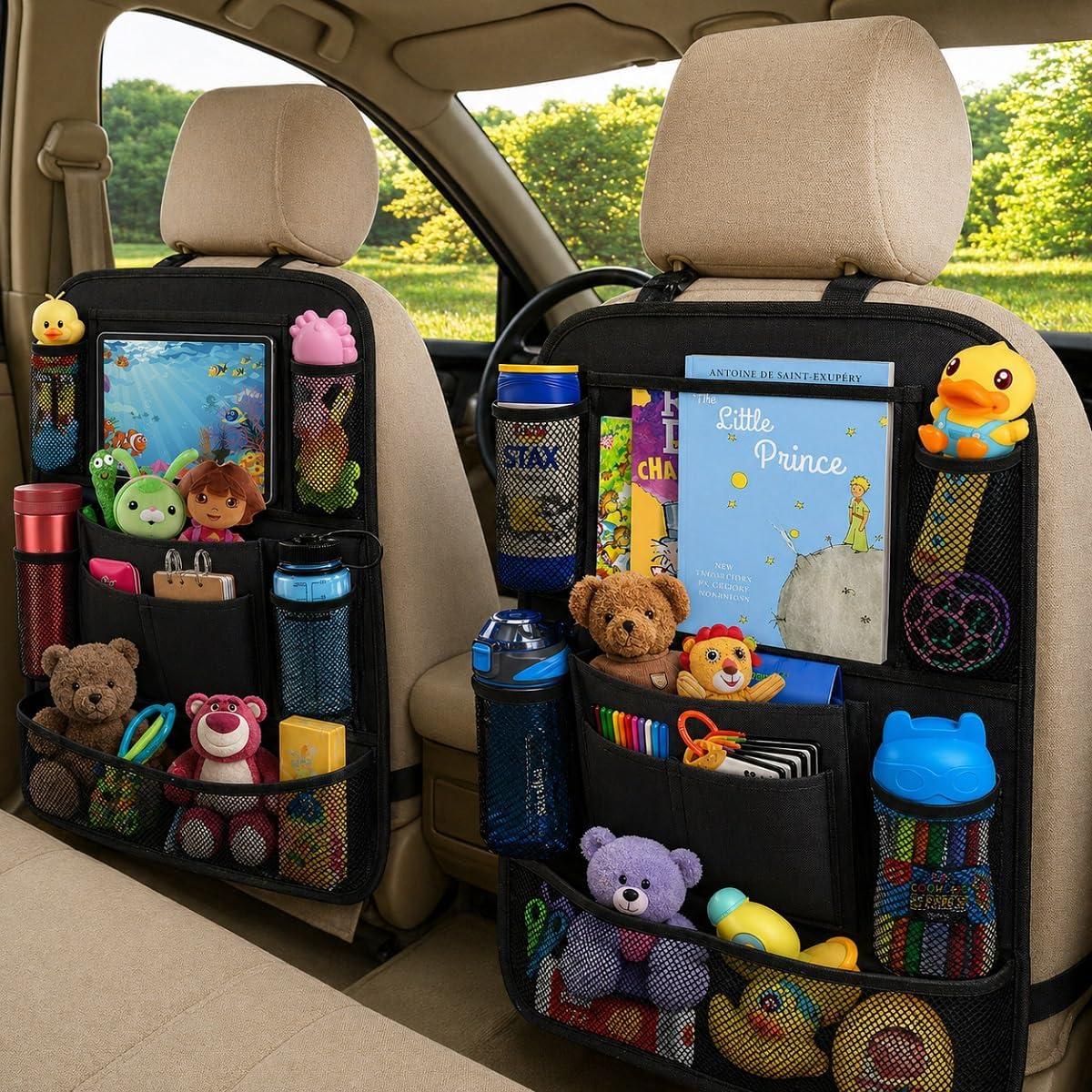 Premium Car Backseat Organizer with Tablet Holder encalife