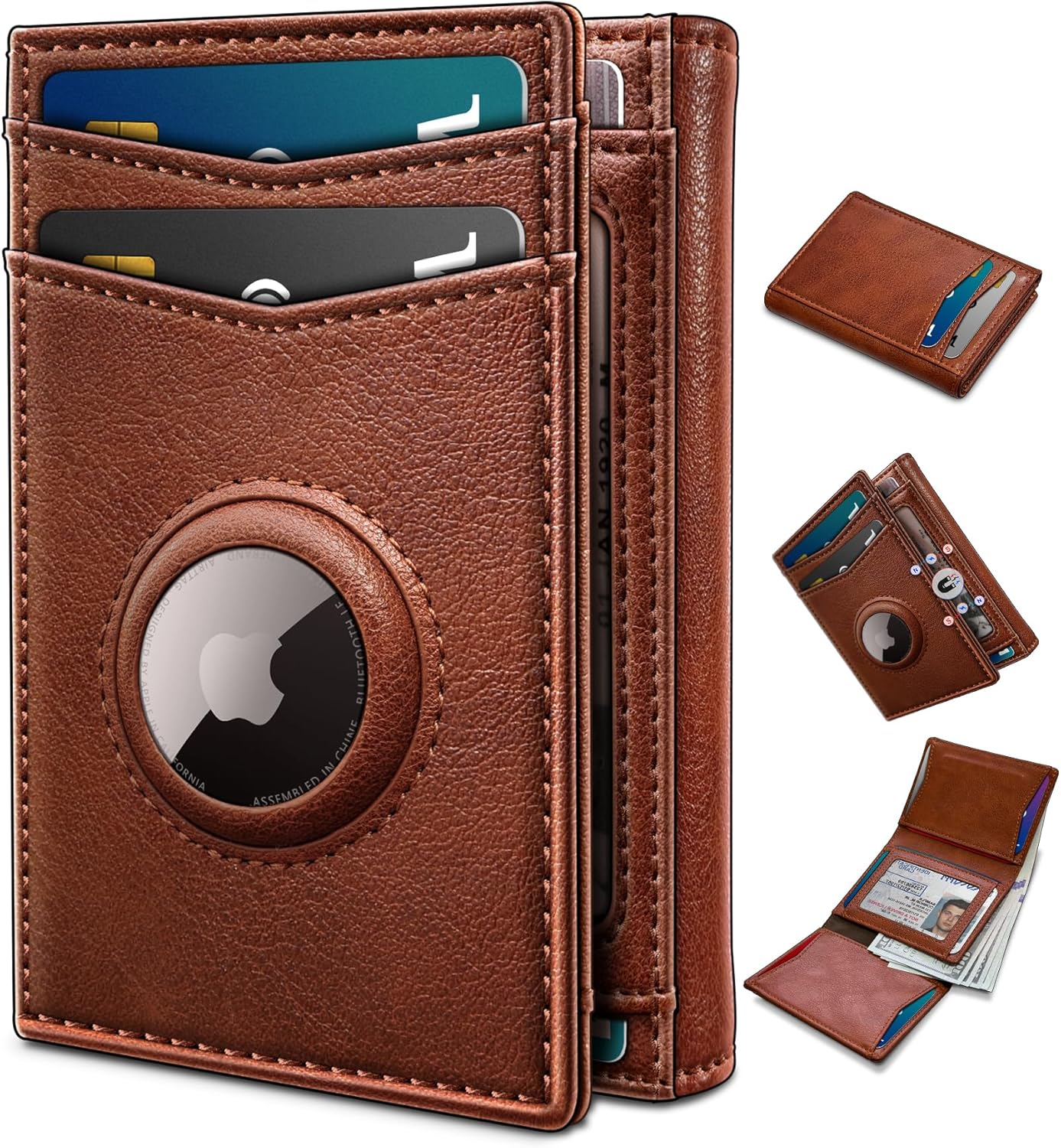 AirTag Wallets for Men – Slim Trifold