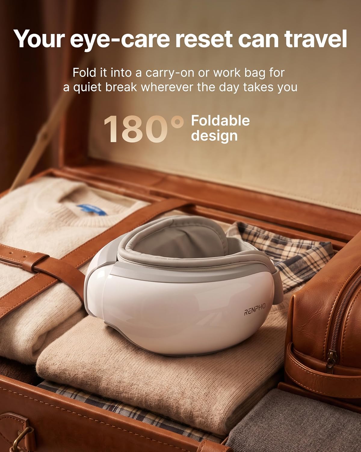 Heated Eye Massager Mask For Ultimate Relaxation Comfort encalife