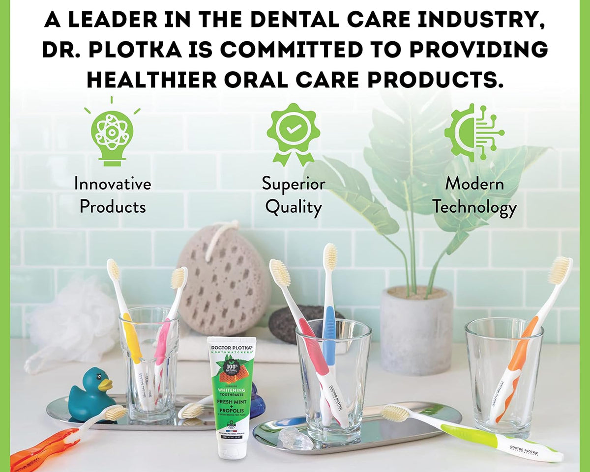 Soft Bristle Flossing Toothbrush 4-Pack encalife