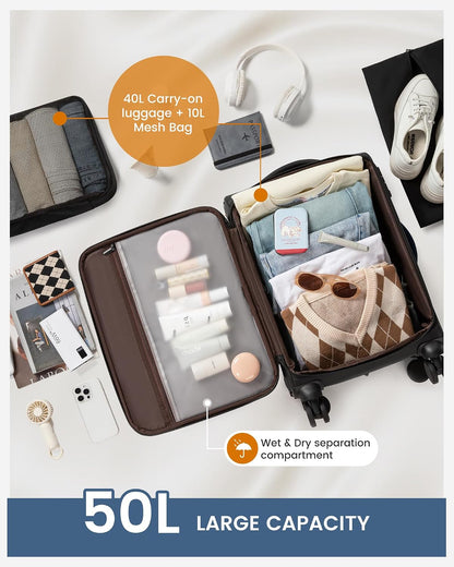 Business Carry On luggage With Laptop Compartment encalife