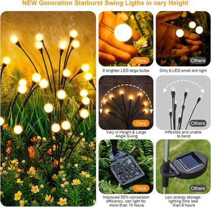 Dancing Firefly Solar Garden Lights for Magical Evenings encalife