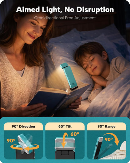 Rechargeable LED Book Light With Memory Brightness Control encalife