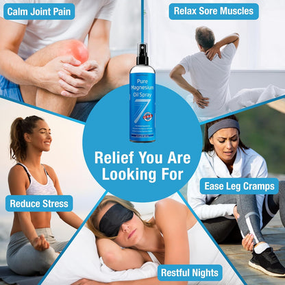 Extra Strength Magnesium Oil Spray for Relaxation Sleep encalife