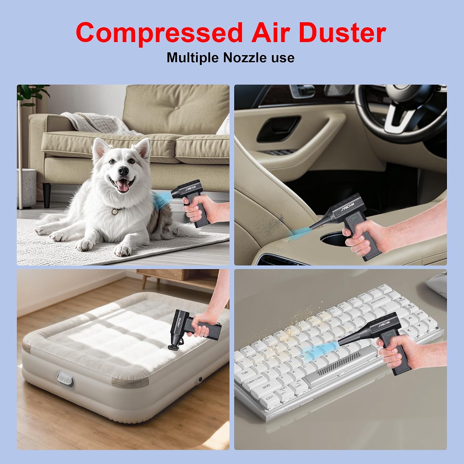 Cordless Air Duster Vacuum Cleaner 150000RPM Powerful Blower encalife
