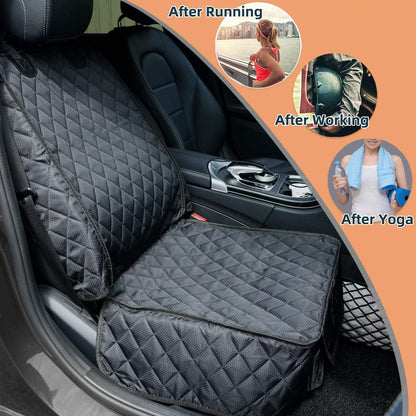 Waterproof Dog Car Seat Cover Front 2 Pack Black encalife