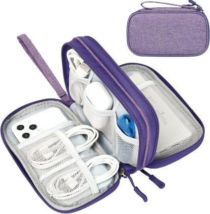 Water-Resistant Travel Tech Organizer for Tangle-Free Essentials encalife
