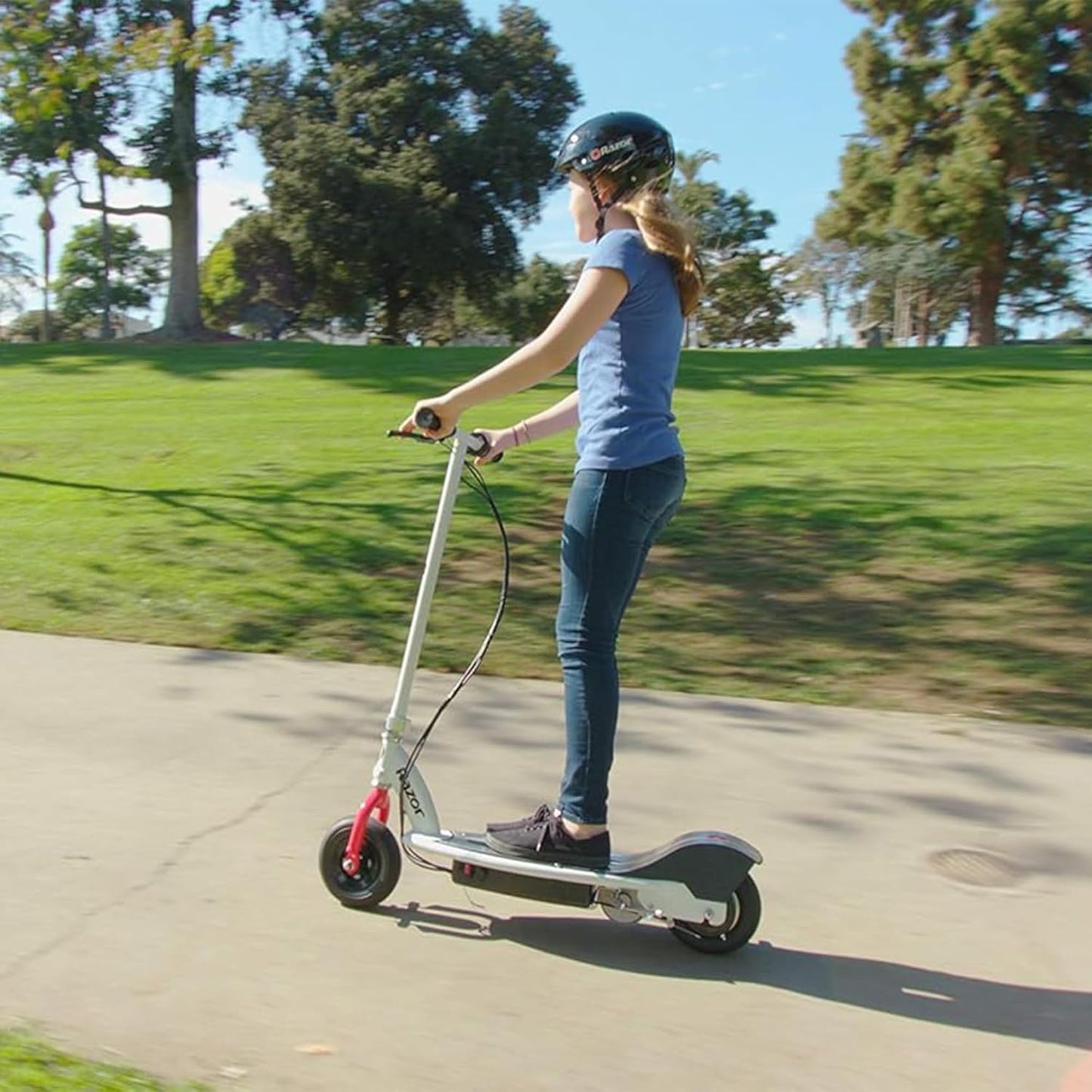 Razor E200 Electric Scooter for Teens I 12 MPH 40-Min Ride encalife