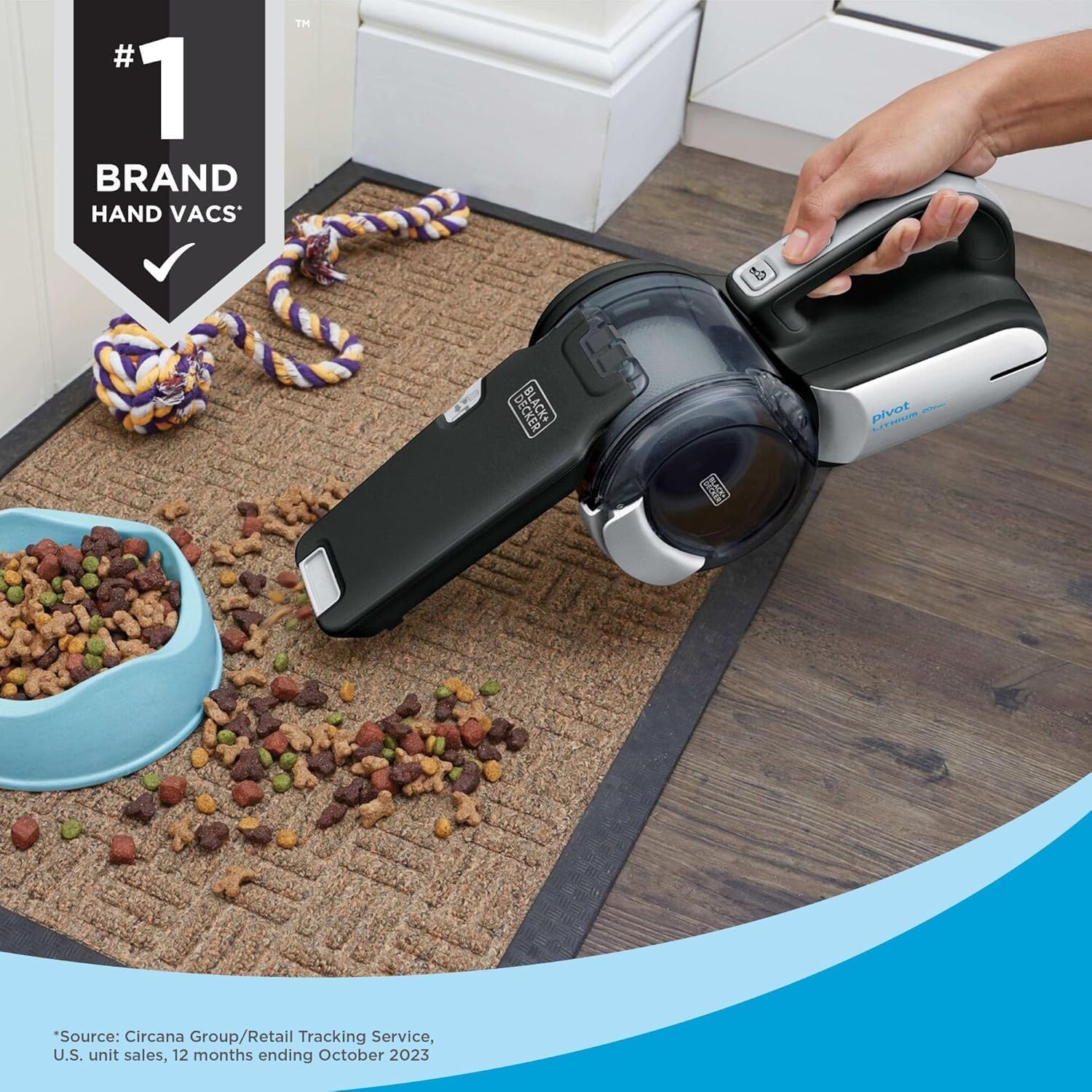 Cordless Handheld Pivot Vacuum Cleaner for Cars encalife