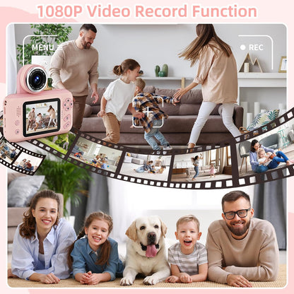 Kids Camera for Girls with Tripod &amp; 32GB Card encalife