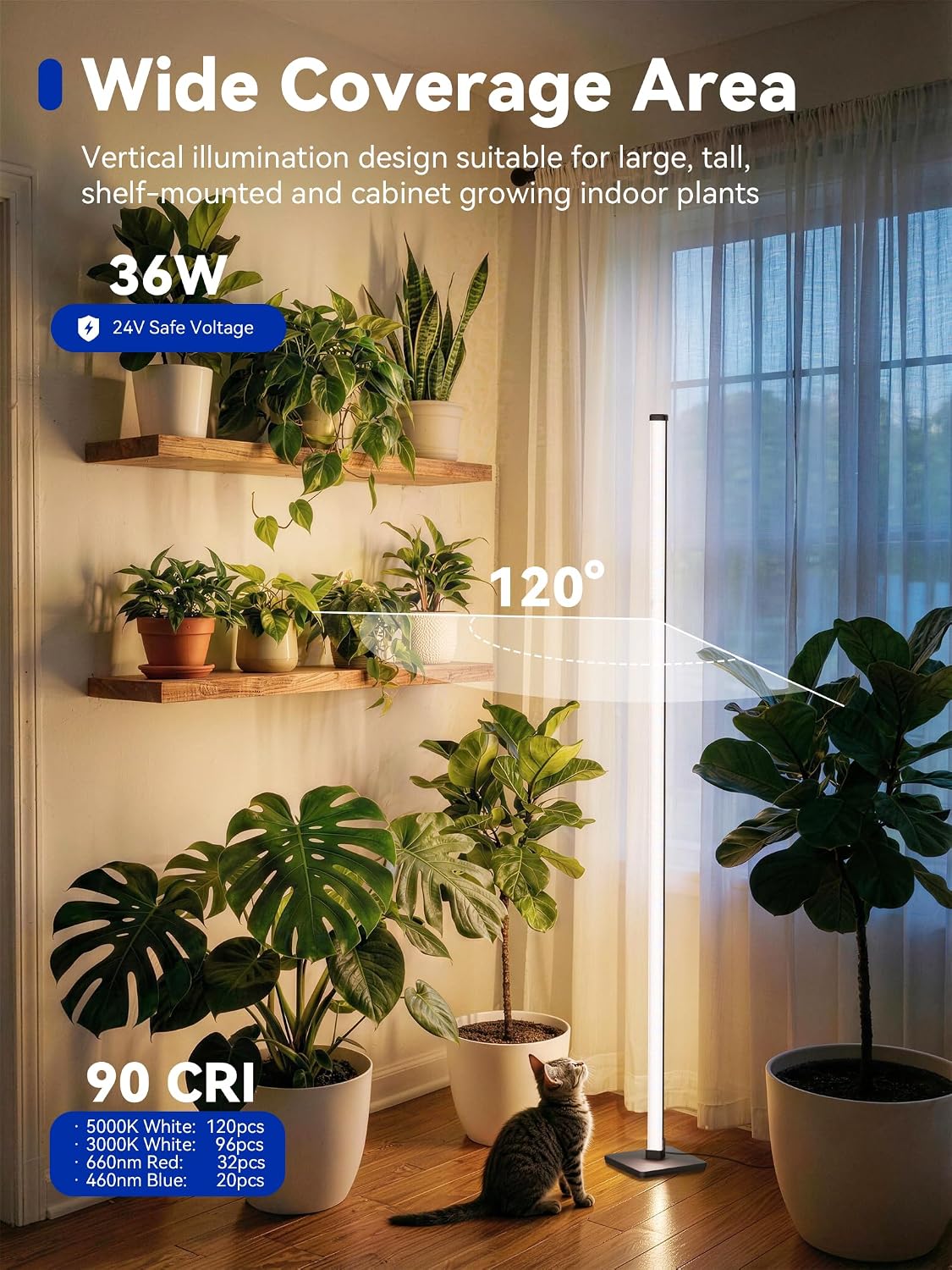 Grow Light For Indoor Plants | Vertical Full Spectrum encalife