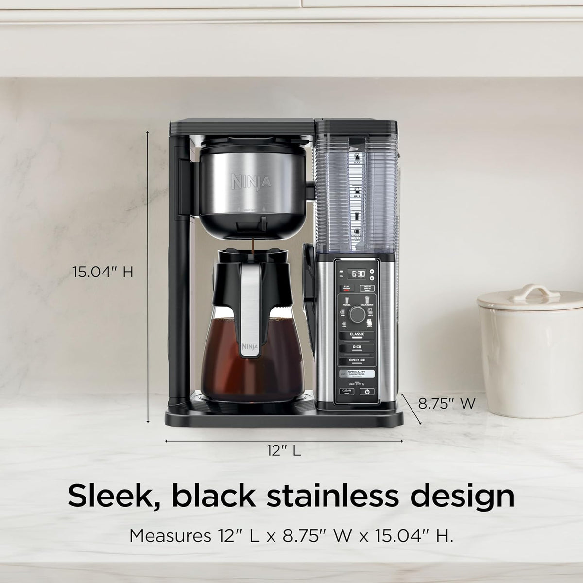 Hot Iced Coffee Maker with Frother encalife
