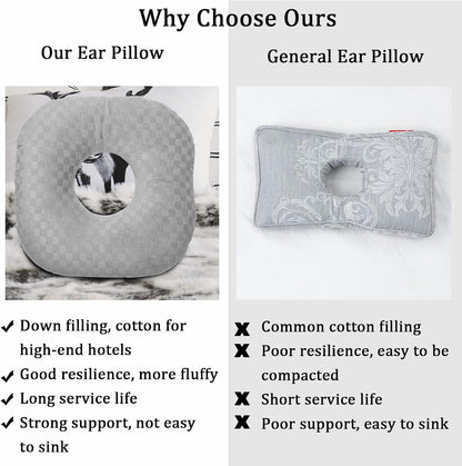 Side Sleeper Ear Relief Piercing Pillow encalife
