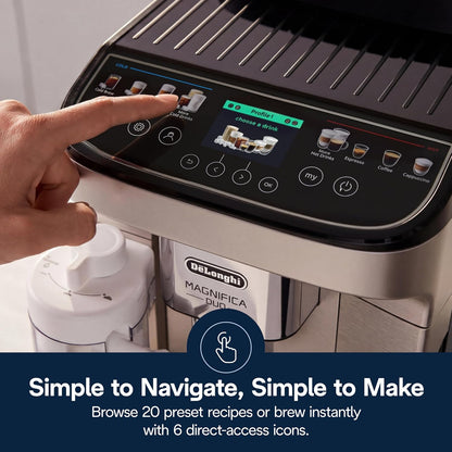 Automatic Espresso Machine with Hot &amp; Cold Frother encalife
