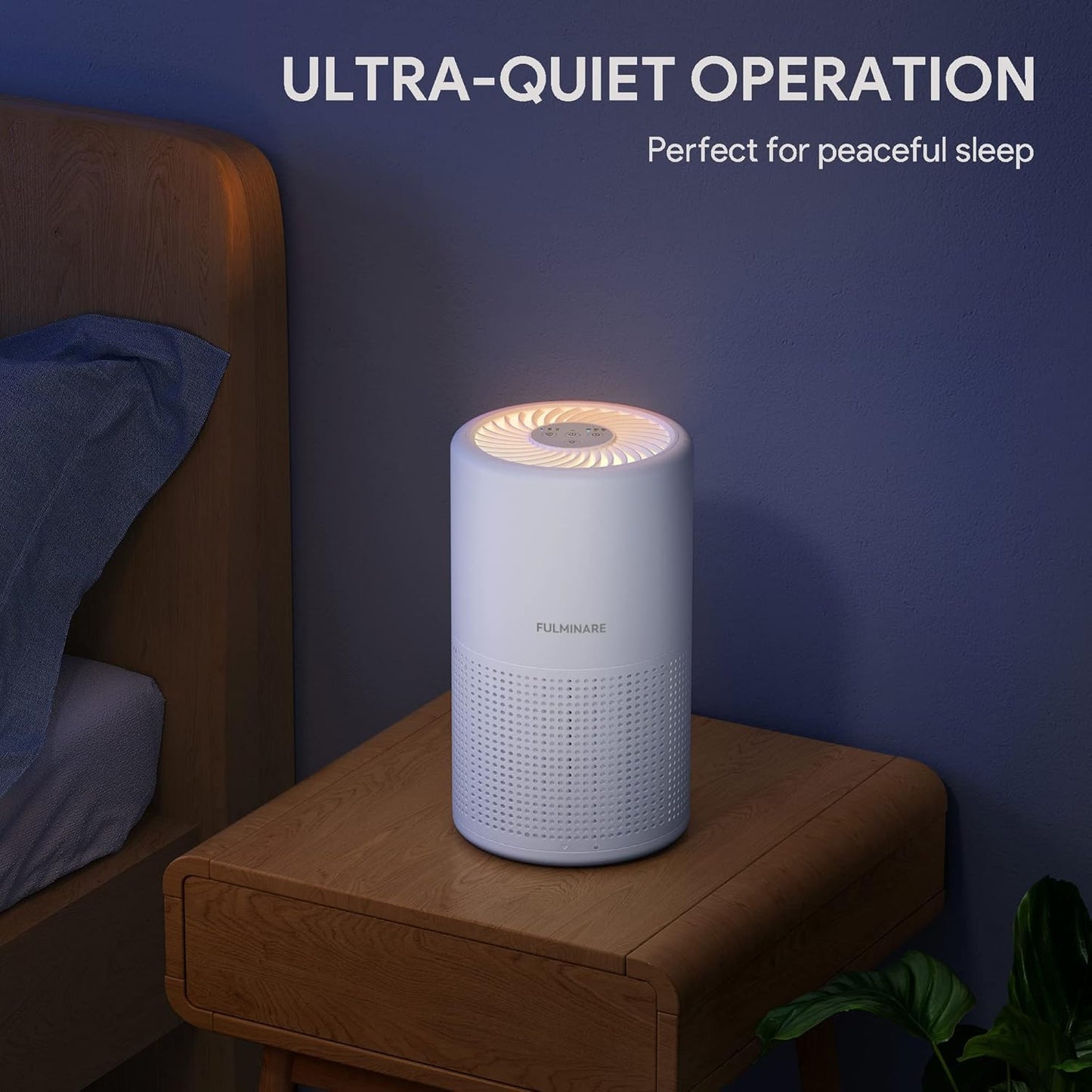 Air Purifier Bedroom HEPA | Quiet Small Portable Cleaner encalife