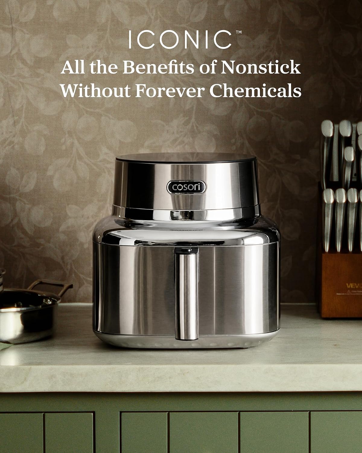 6.5-Quart Stainless Steel Smart Ceramic Air Fryer encalife