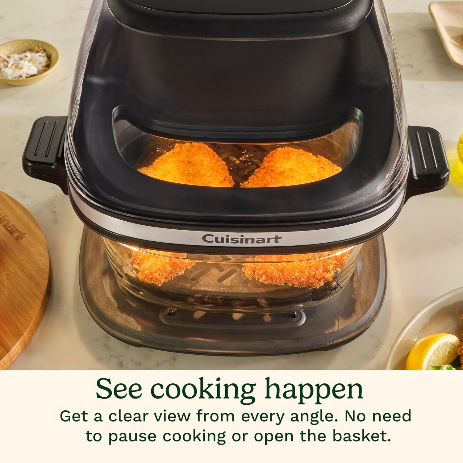 4-Quart Glass Basket ClearView Air Fryer encalife