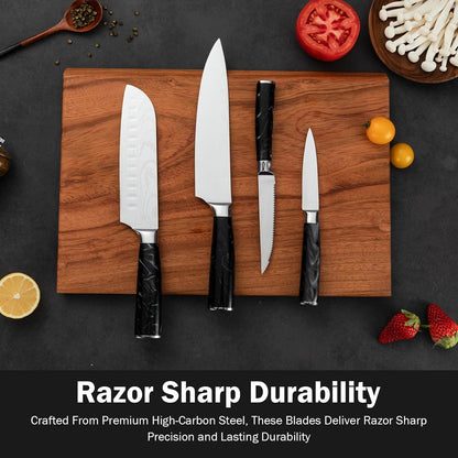 Kitchen Knife Set | 4PCS High Carbon Chef Knives encalife