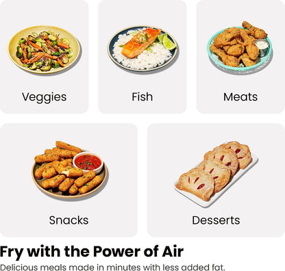 Dual Basket Digital Touchscreen Air Fryer encalife