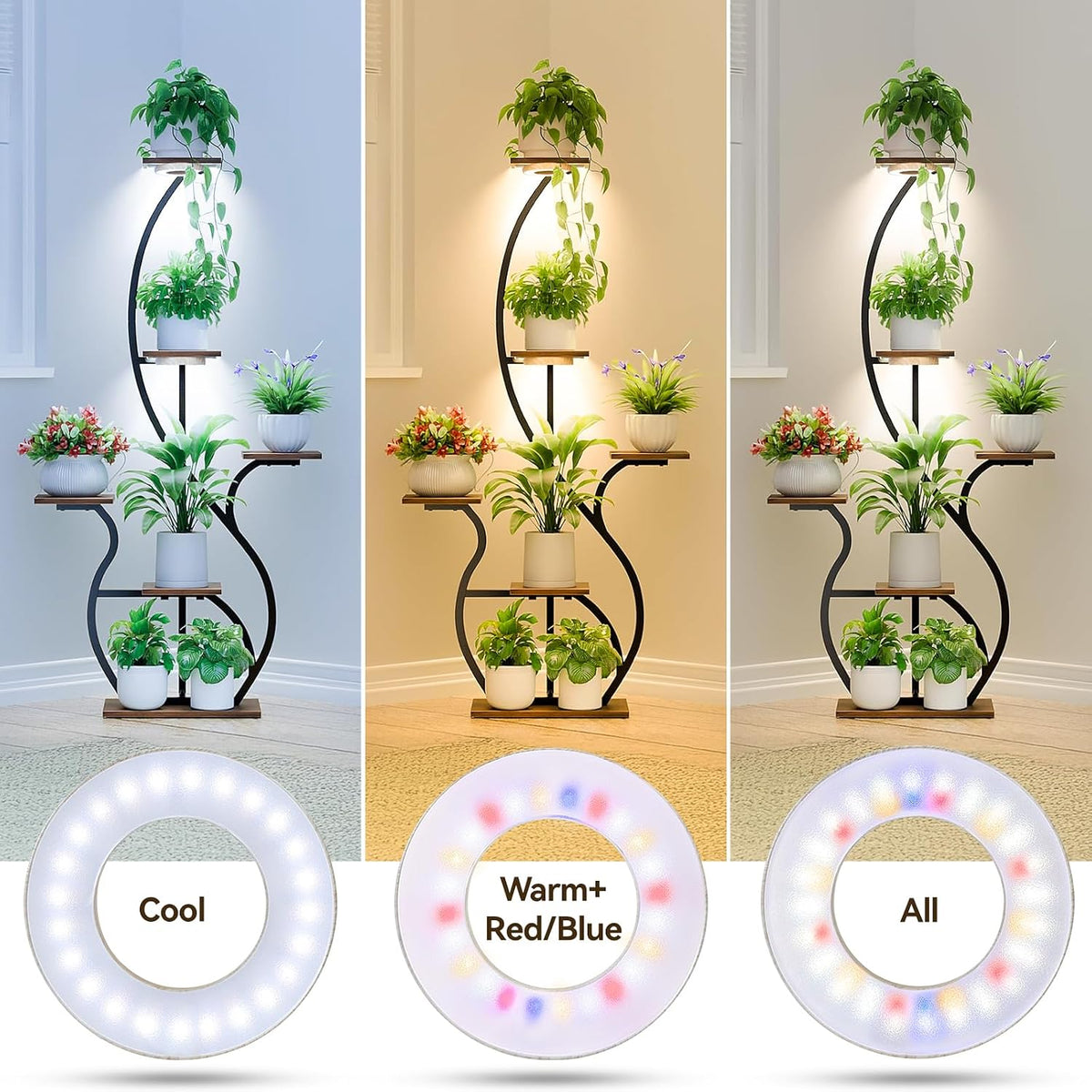 Grow Lights for Indoor Plants | Quad-Ring Spectrum encalife
