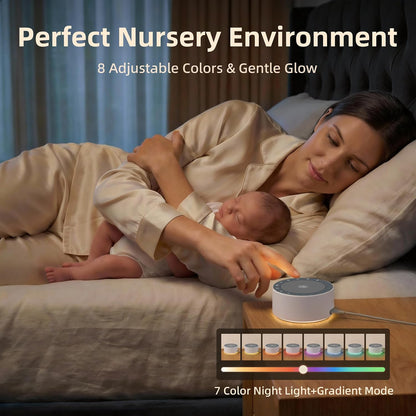White Noise Machine Night Light for Sleeping encalife