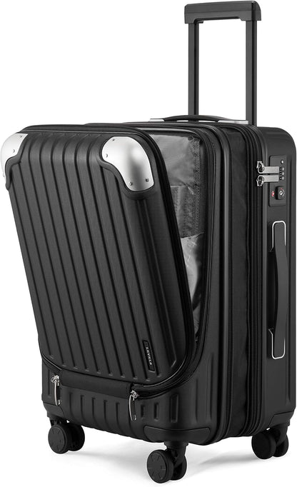 Expandable Carry On luggage With Laptop Compartment encalife