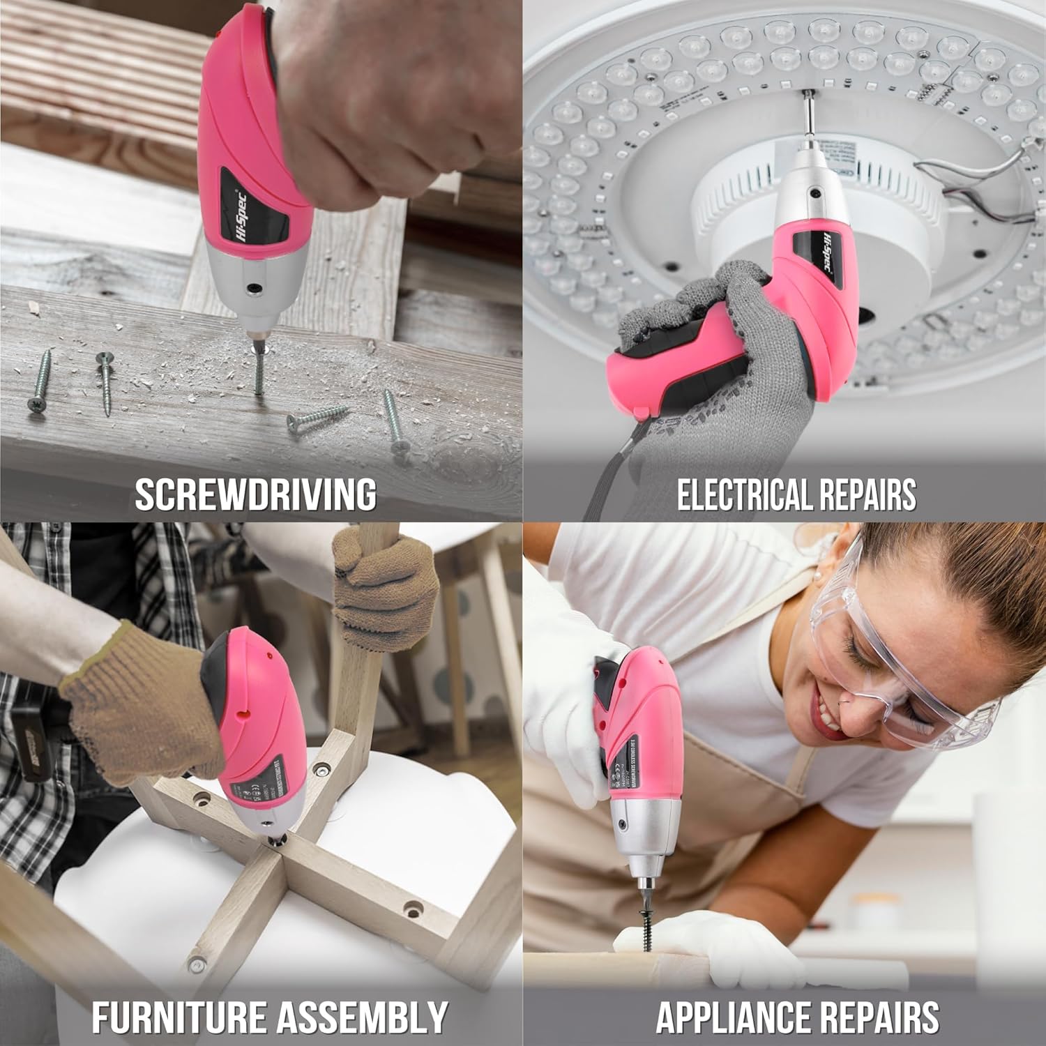 Electric Screwdriver Kit | Cordless Rechargeable Mini Power Tool encalife