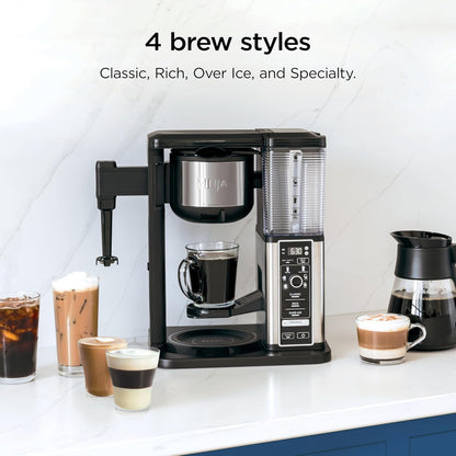 Hot Iced Coffee Maker with Frother encalife