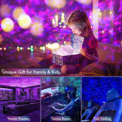 Rossetta Galaxy Star Projector Night Light encalife
