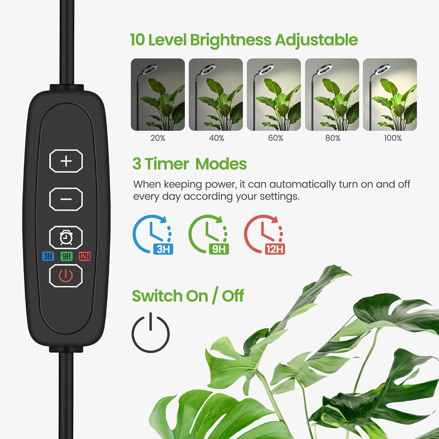 Grow Lights for Indoor Plants Floor Lamp encalife