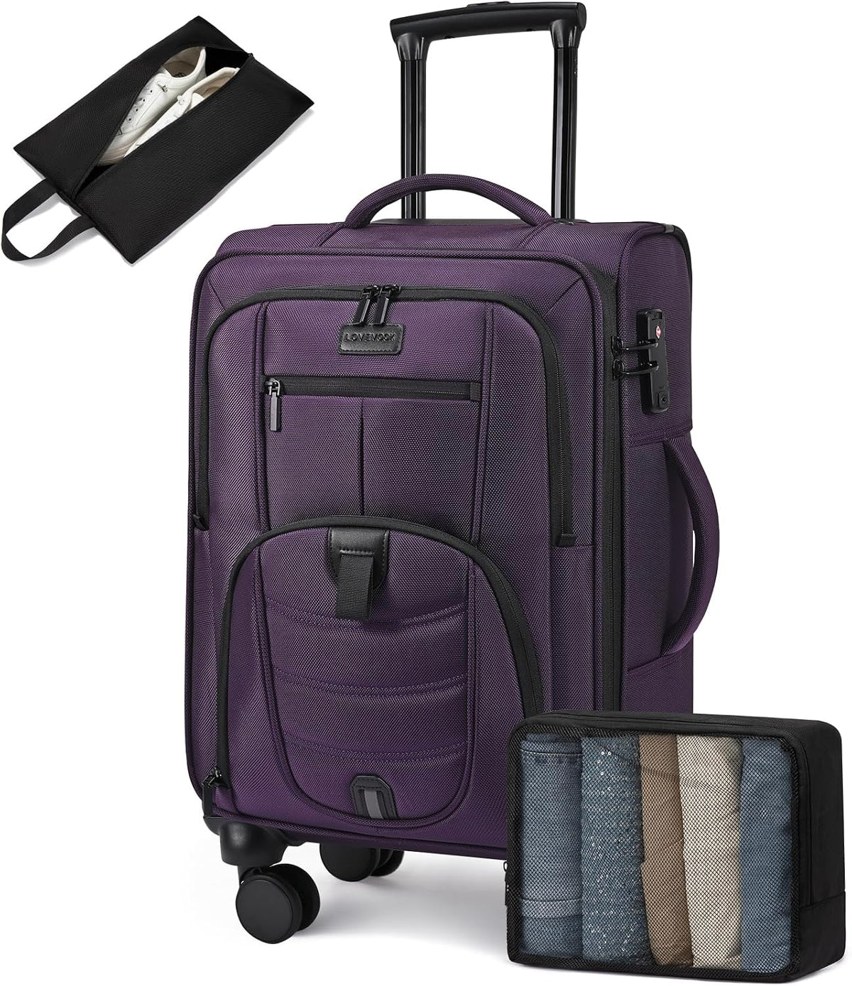 Business Carry On luggage With Laptop Compartment encalife