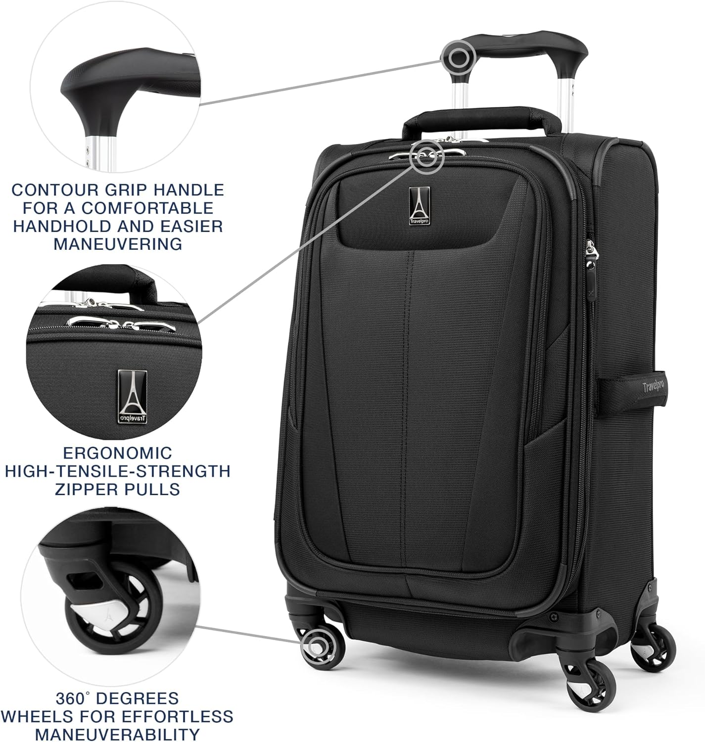Maxlite 5 Carry-On Luggage I Lightweight Expandable Spinner encalife