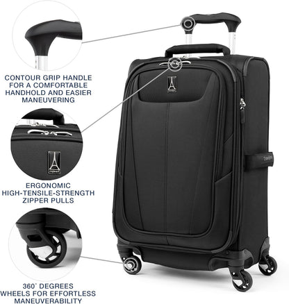 Maxlite 5 Carry-On Luggage I Lightweight Expandable Spinner encalife