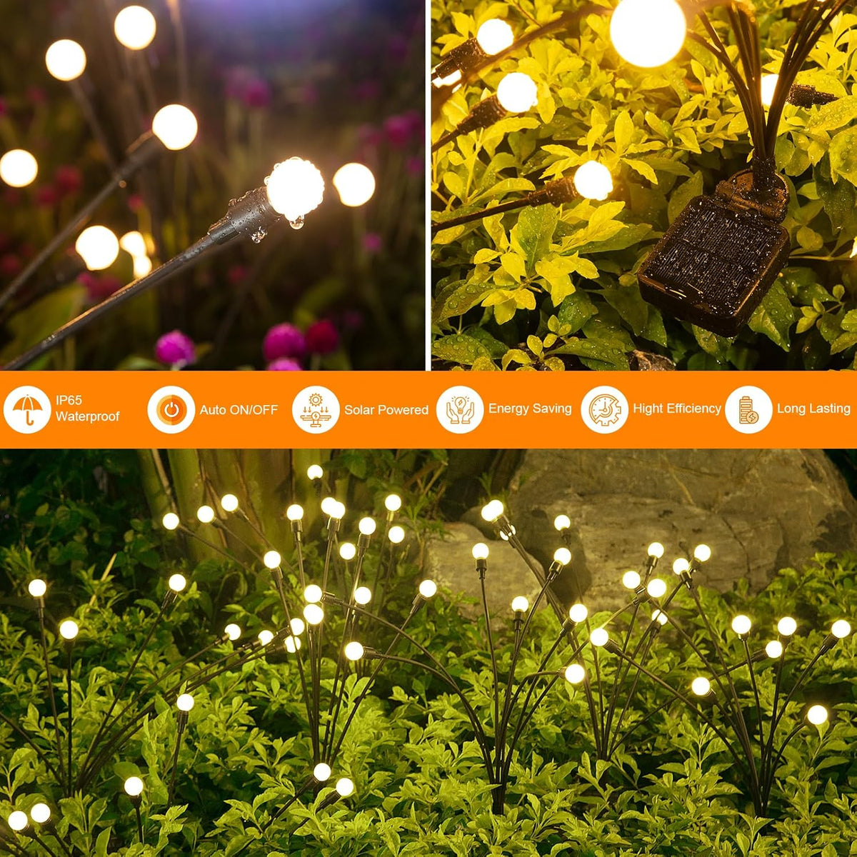 Dancing Firefly Solar Garden Lights for Magical Evenings encalife