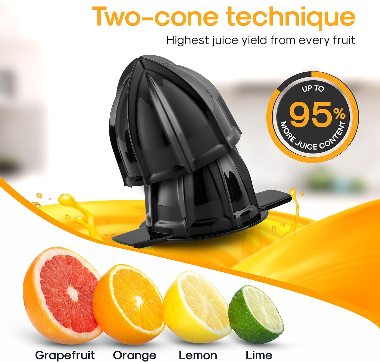 Electric Juicer Citrus | BPA-Free Orange & Lemon Juicer with Pulp Control encalife
