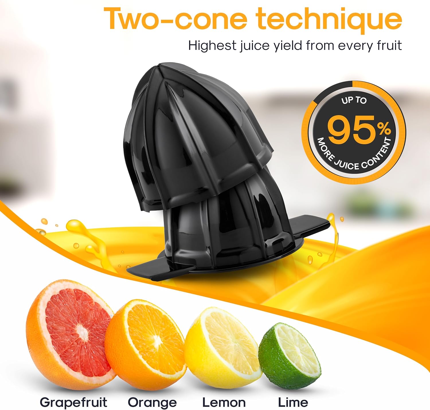 Electric Juicer Citrus | BPA-Free Orange & Lemon Juicer with Pulp Control encalife