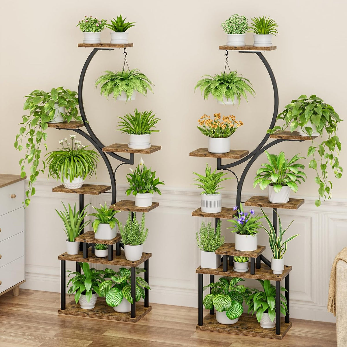 Grow lights for indoor plant | 2-Pack Plant Stand encalife