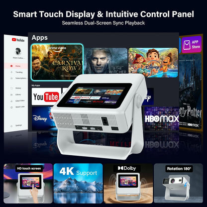 Touchscreen 1080P Cinema Projector encalife